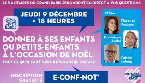 E-Conf-Not' | Les rendez-vous vidéo des notaires du Grand Paris